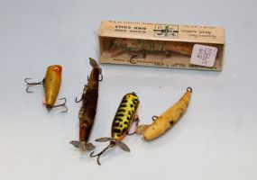 Five Old Fishing Lures
