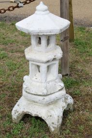 Four Piece Pagoda Concrete Statue