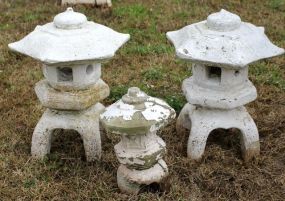 Three Small Concrete Pagodas