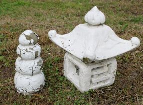Small Concrete Pagoda & Finial