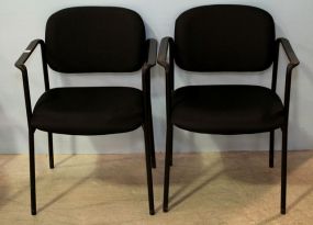 Two Padded Office Arm Chairs