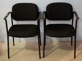 Two Padded Office Arm Chairs