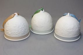 Three Lladro Bisque Bells