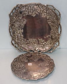 Two Arthur Court Pewter Trays