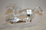 Signed Baccarat Crystal Racing Horse
