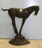 Tall Bronze Horse by Tom Corbin