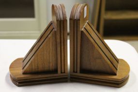 Wood Bookends
