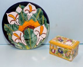 Italy Covered Box & Plate