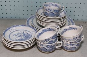 Twenty Five Pieces of Furnivals Quail China