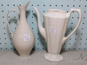 Lenox Teapot & Vase