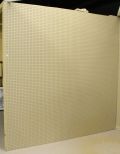 Tan Eight Foot Pegboard Wall