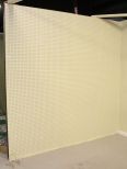 Tan Eight Foot Pegboard Wall