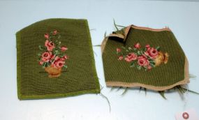 Two Small Pieces of Needlepoint
