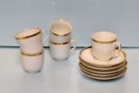 Set of Five Haviland Limoges Cups & Saucers