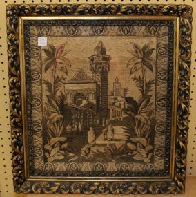 Framed Tapestry of Village