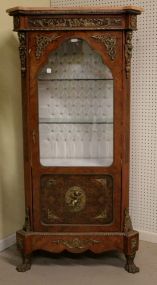 Birdseye Maple and Walnut French Armalou Display Cabinet 