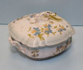 Austria Hand Painted Covered Dish