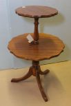 Mahogany Two Tier Table