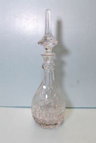 Grape Etched Lead Crystal Decanter