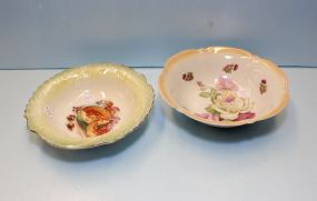 Two Hand Painted Bowls