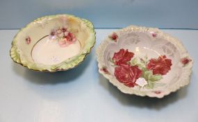 Two Hand Painted Bowls