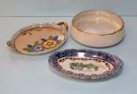 Royal Rochester Dish, Oval Bavaria Celery & Round Oriental Luster Tray