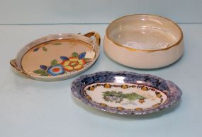 Royal Rochester Dish, Oval Bavaria Celery & Round Oriental Luster Tray