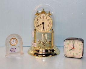 Ofnah Crystal Clock, Dig Tech Clock & Elgin Anniversary Clock