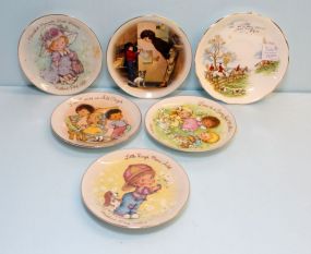 Five Mother's Day Saucers & Hunt Scene Saucer