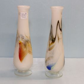 Pair of Art Glass Vases