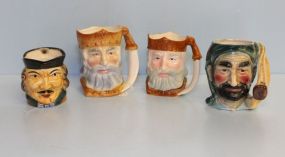 Four Face Mugs