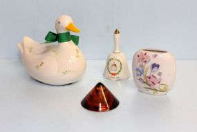 Italy Duck, Bell, Vase & Paperweight