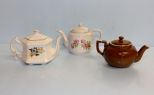 Hall Teapot, Japan Teapot & English Flowered Teapot