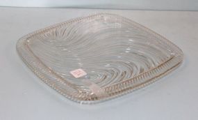 Clear Square Cake Plate