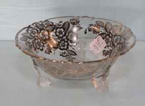 Overlay Footed Bowl