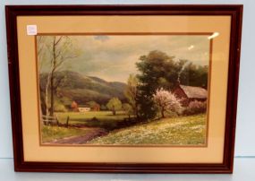 Robert Wood Barn Print in Frame