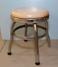 Metal Stool with Vinyl Seat