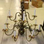 Brass Hanging Chandelier 