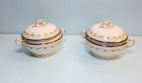 Two Booths China Small Covered Tureens