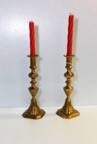 Pair of Brass Candlesticks