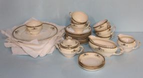 Thirty Three Pieces of Melrose Pope Gosser China