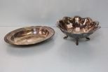 Reed and Barton Scalloped Bowl & Oval Tray