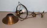 Brass Hanging Light Fixture