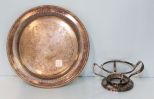 Silverplate Tray & Silverplate Burner