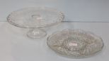 Clear Cake Stand & Relish Tray