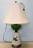 Green and White Lamp