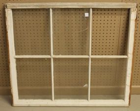 White Six Pane Window