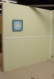 Yellow Eight Foot Pegboard Wall