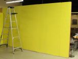 Yellow Eight Foot Pegboard Wall