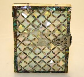 Antique Mother of Pearl Calling Card Case